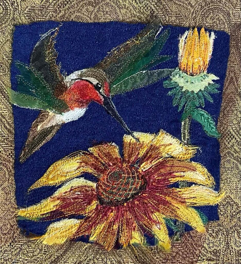 colorful flower- Anya Doll Painting